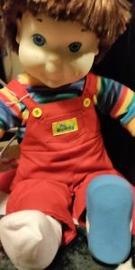 Vintage my buddy doll. Great condition. Missing shoe.